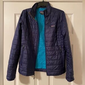💜Full Zip Patagonia Nano Puff Jacket Small 💜 Purplish Blue 💙